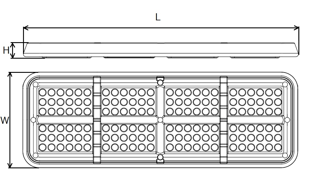 シリコーントレイ　ホールタイプR　寸法図